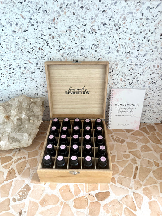 Ultimate homeopathic Pregnancy, Birth + Postpartum Kit