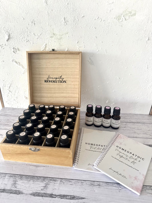 Homeopathic First Aid Kit + Pregnancy, Birth & Postpartum Bundle